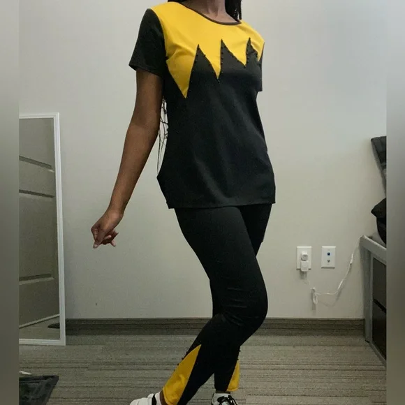 Other Cute Two Piece Outfit With Yellow And Black Design Poshmark